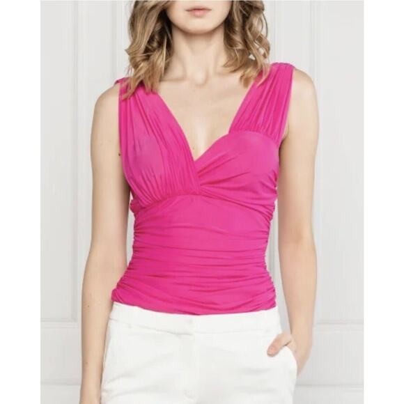 Pinko Lalabel Purple Sleeveless Top Size Medium NWT - Picture 6 of 6
